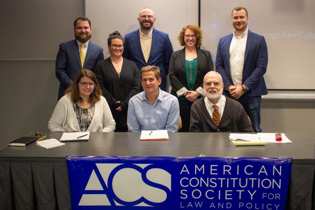ACS Leaders with Chicago-Kent Constitutional Law Professors