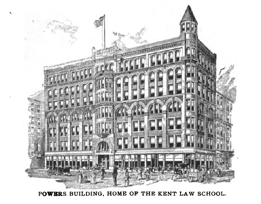 The Powers Building, from The Law Student's Helper, Vol. 2, No. 1. January 1894.